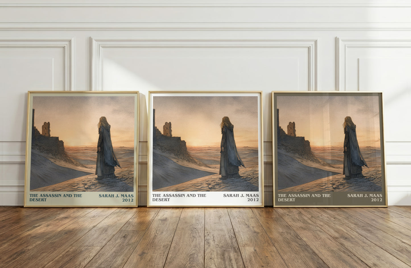 The Assassin And The Desert literary print framed by window – literary home decor