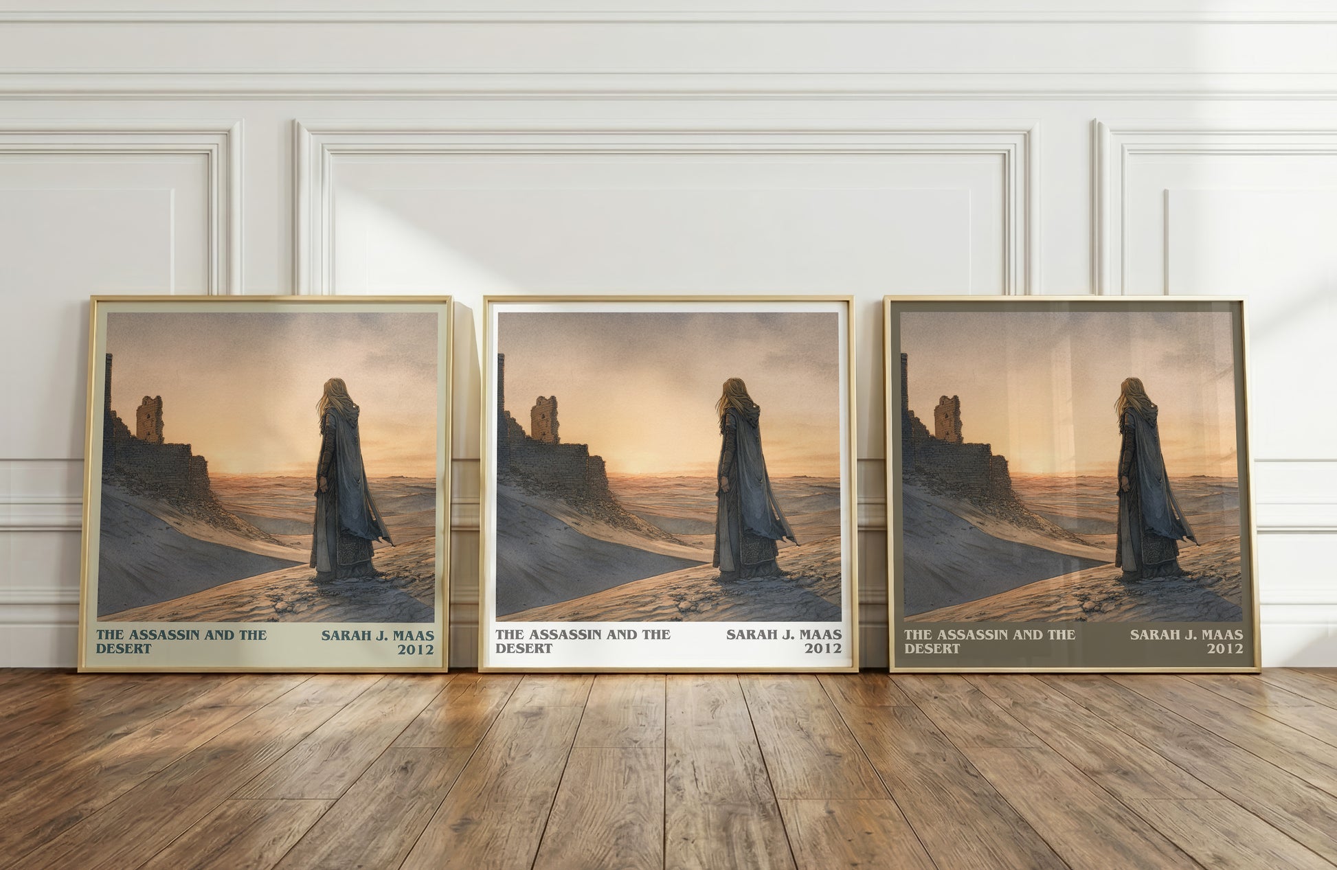 The Assassin And The Desert literary print framed by window – literary home decor