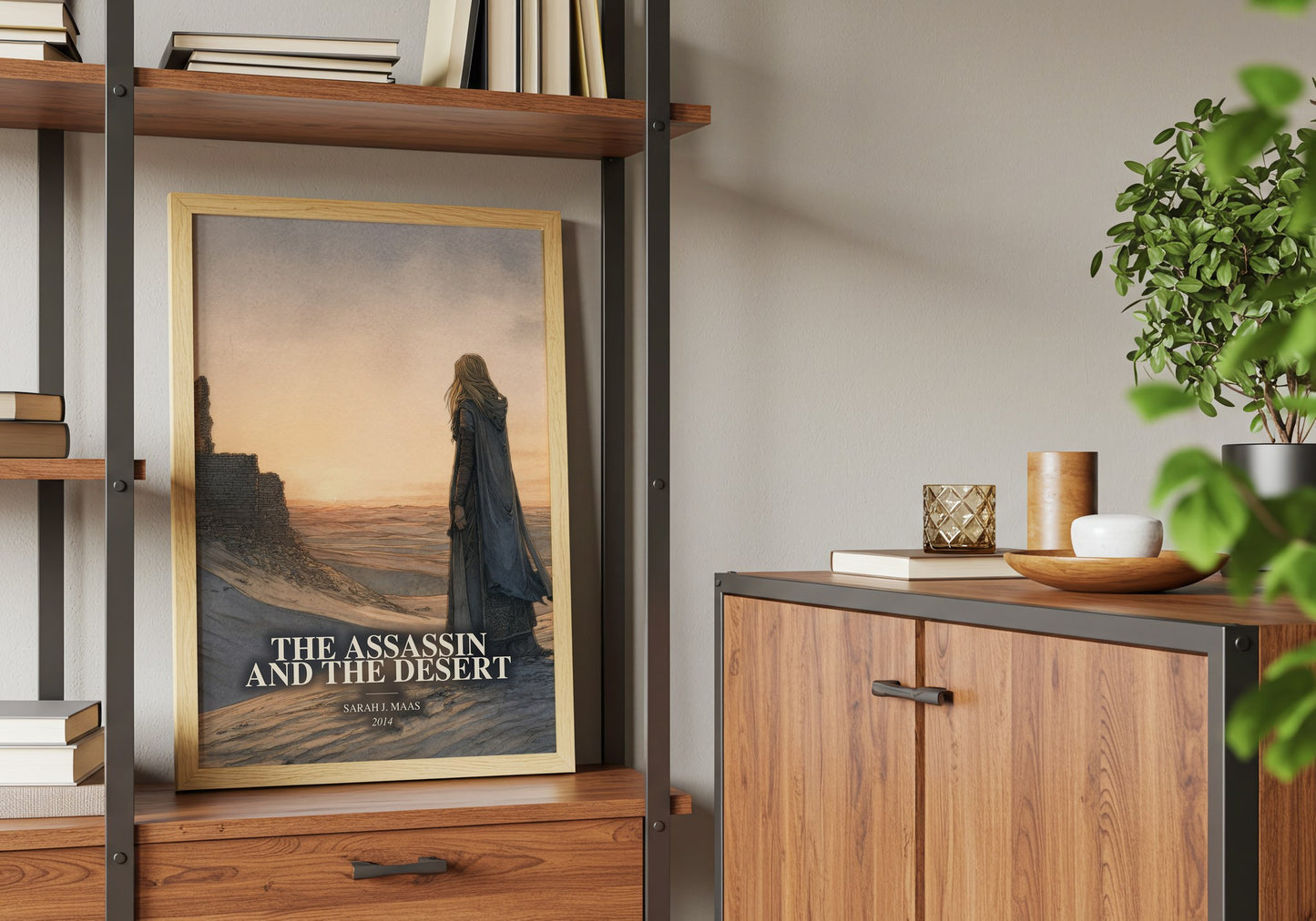 The Assassin And The Desert book watercolour illustration paper finish options – matte satin gloss