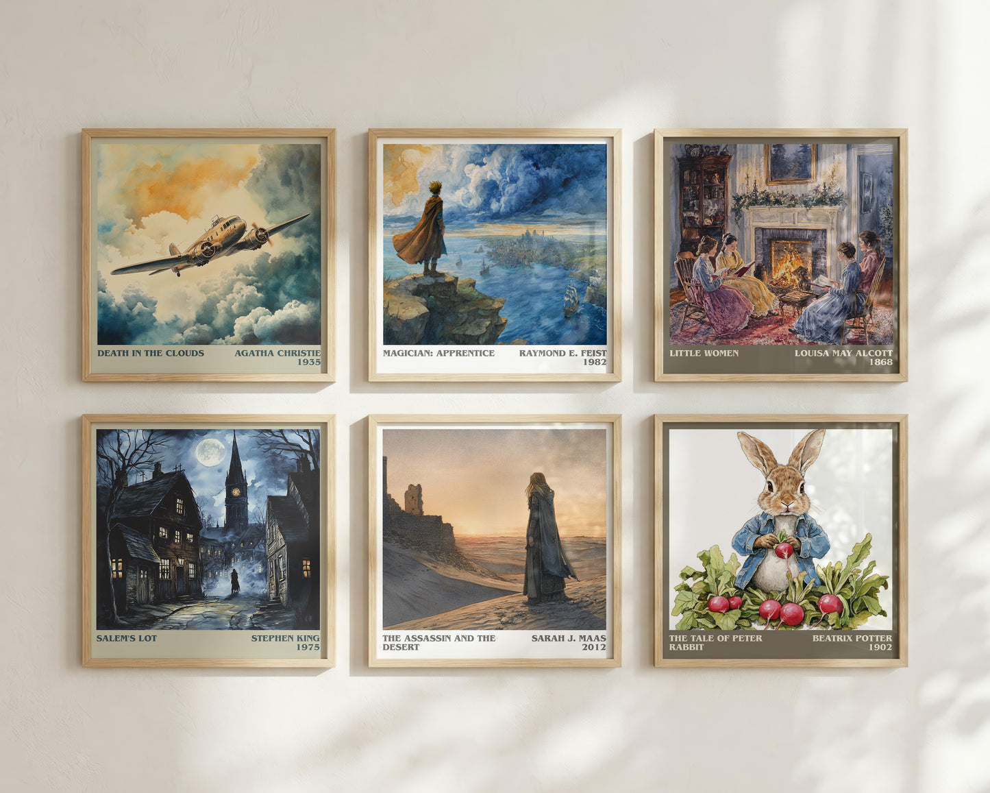 The Assassin And The Desert literary book poster framed on wall – fantasy wall art
