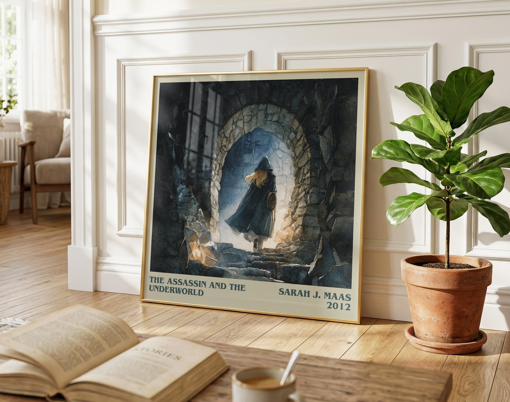 The Assassin And The Underworld literary poster paired in gallery wall – literary art prints