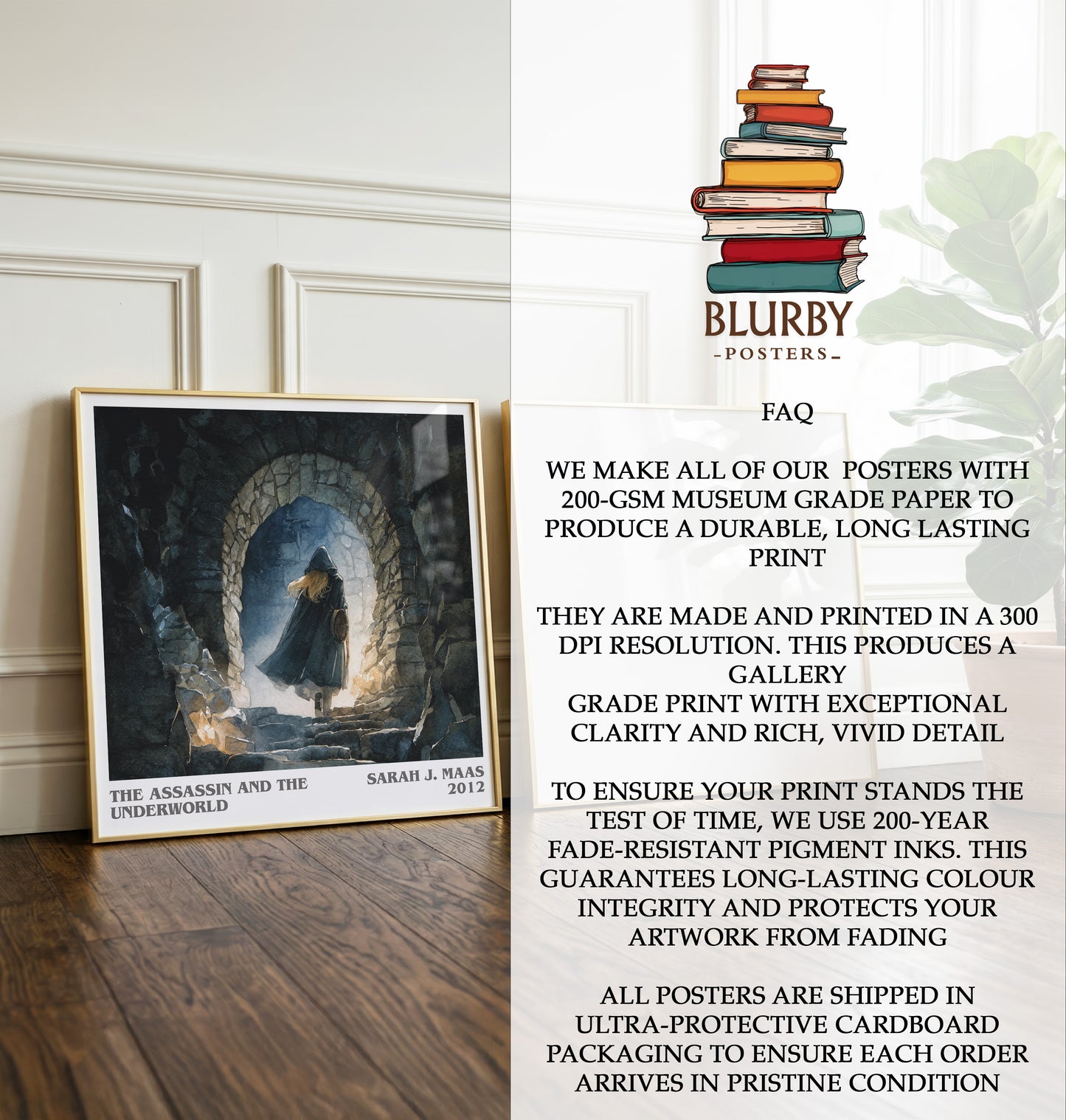 The Assassin And The Underworld Literary Art Print by Sarah J. Maas