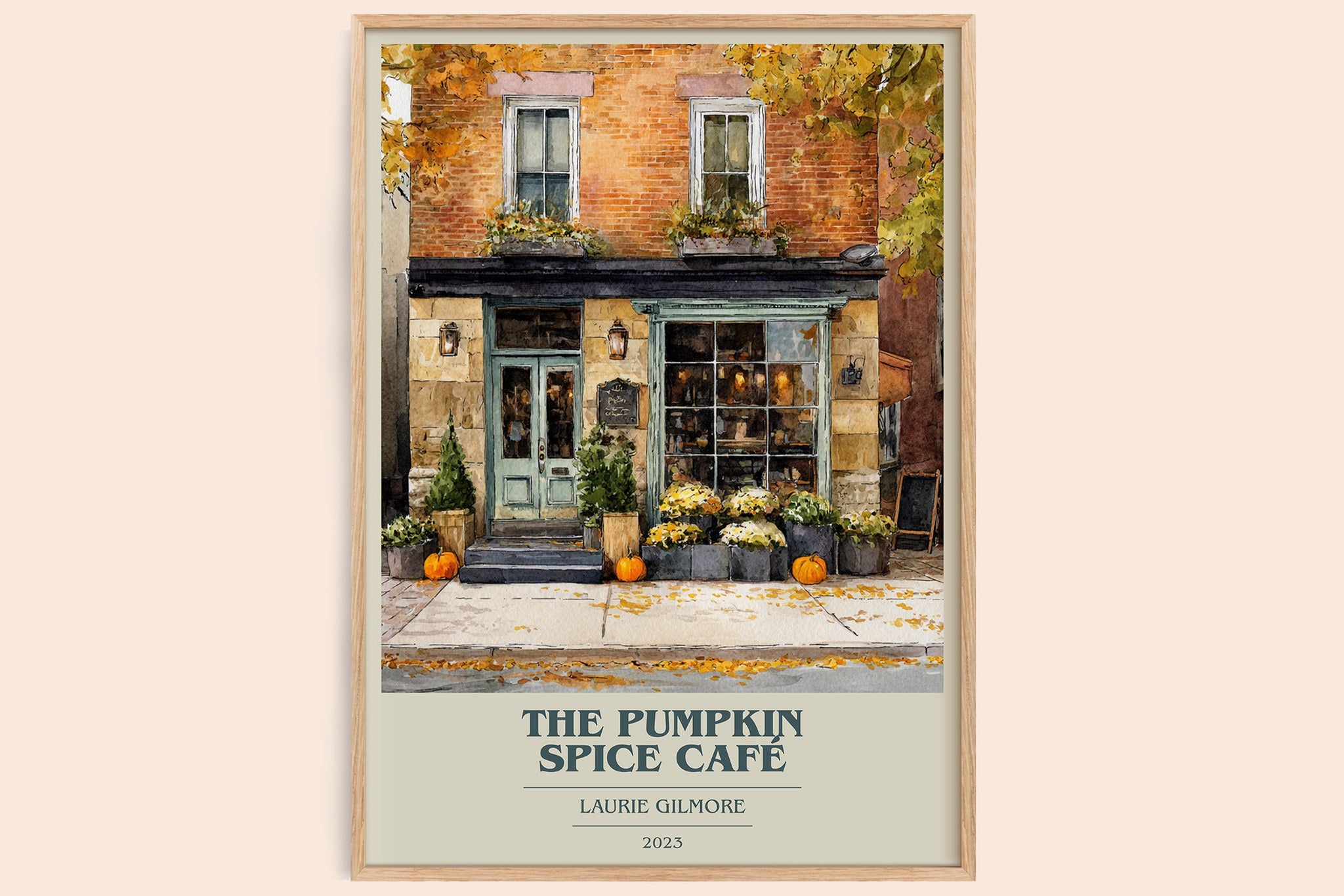 The Pumpkin Spice Café Book Cover Poster by Laurie Gilmore