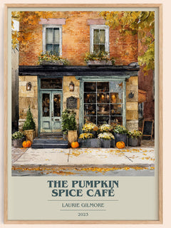 The Pumpkin Spice Café Book Cover Poster by Laurie Gilmore