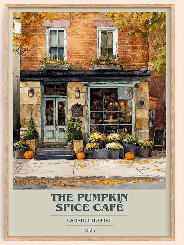 The Pumpkin Spice Café Book Cover Poster by Laurie Gilmore
