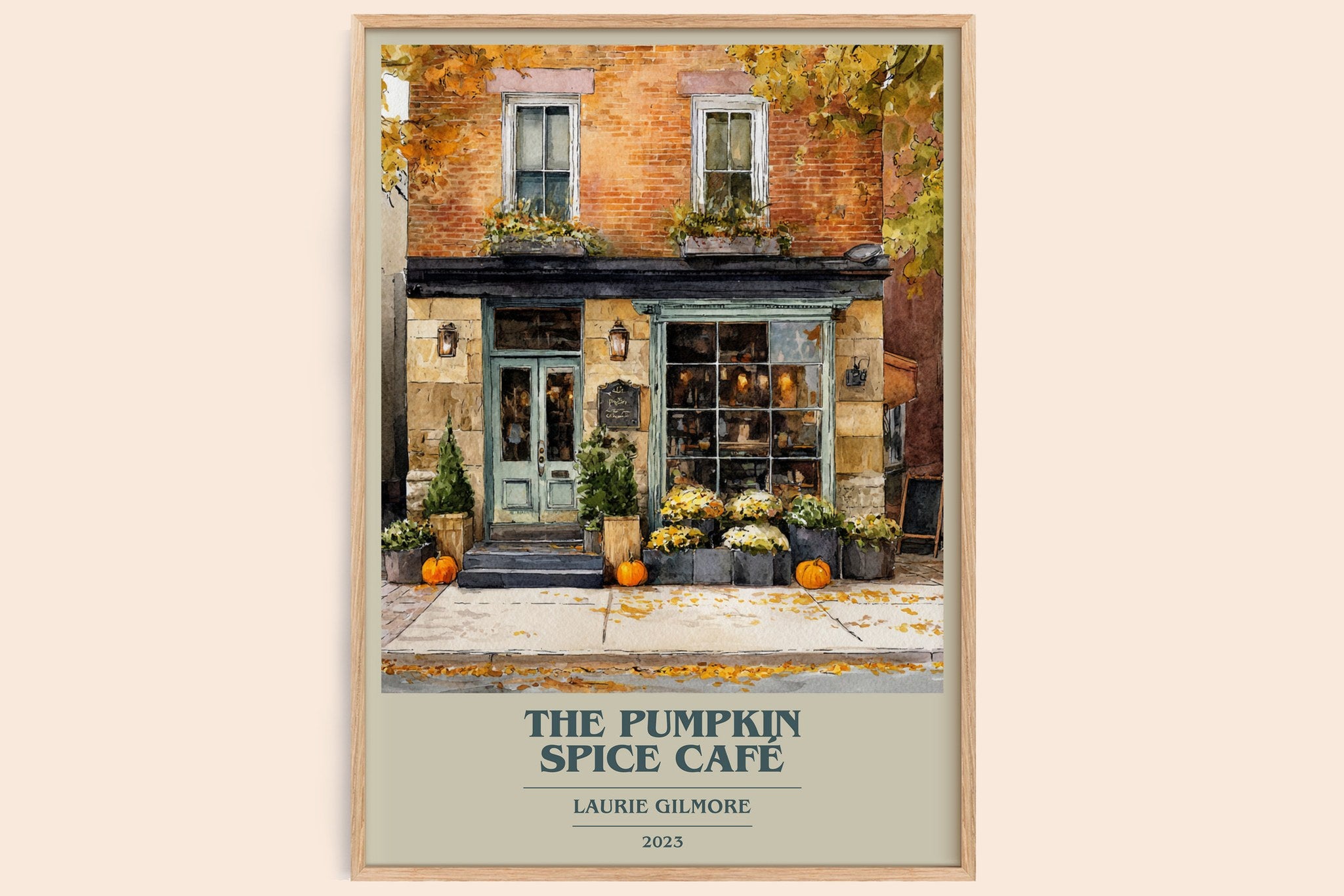The Pumpkin Spice Café Book Cover Poster by Laurie Gilmore