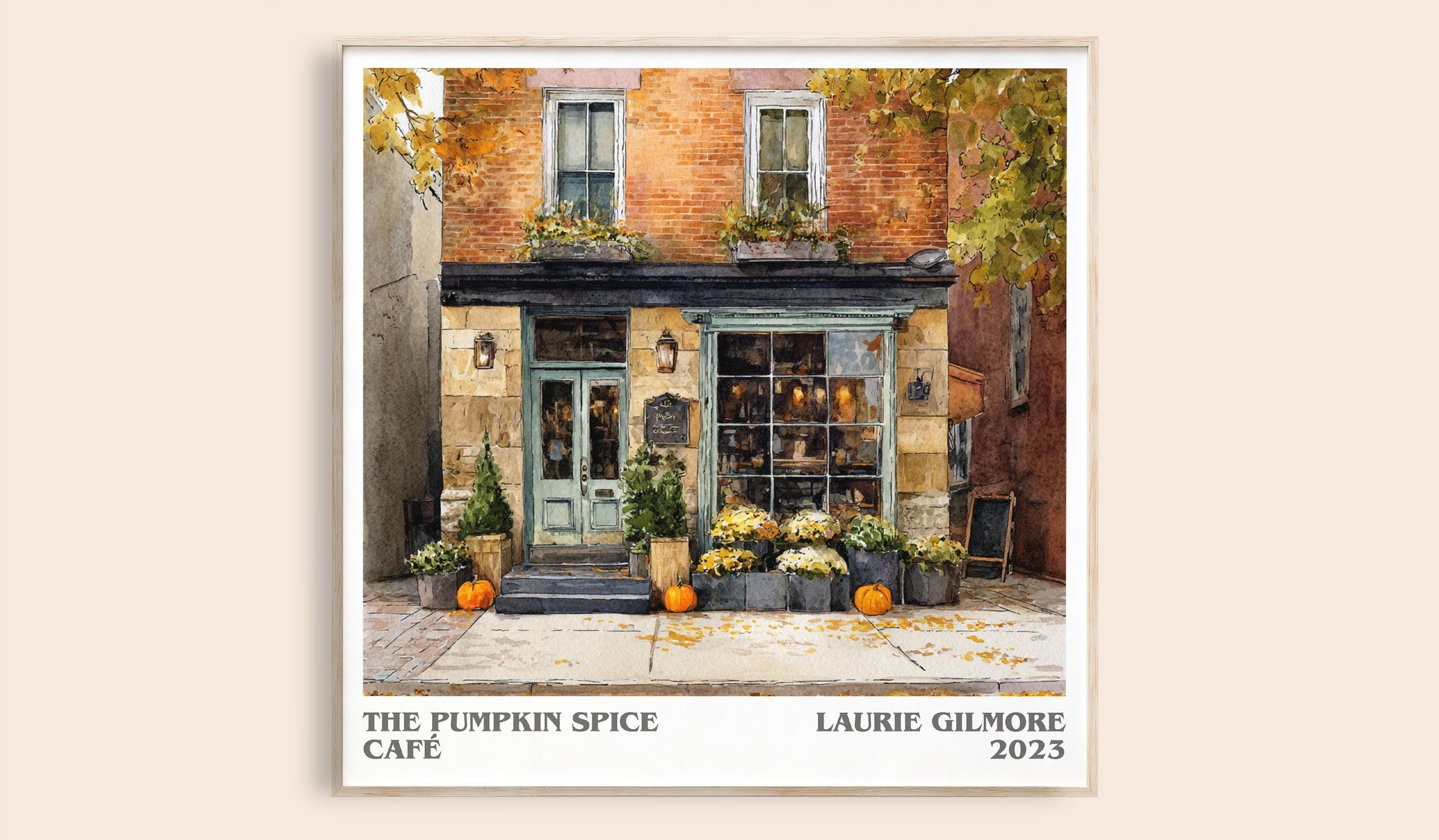 The Pumpkin Spice Café Literary Art Print by Laurie Gilmore