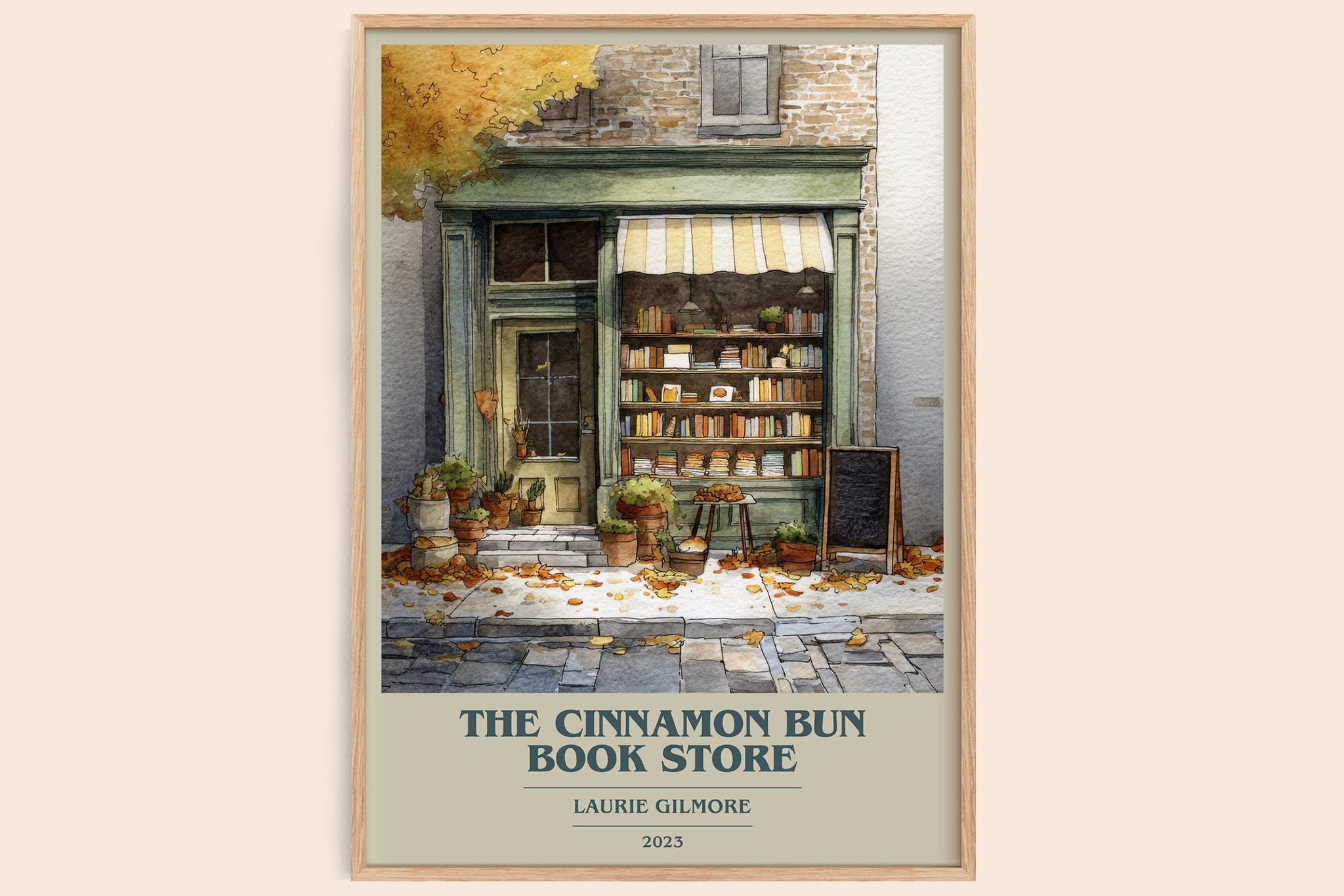 The Cinnamon Bun Book Store Book Cover Poster by Laurie Gilmore