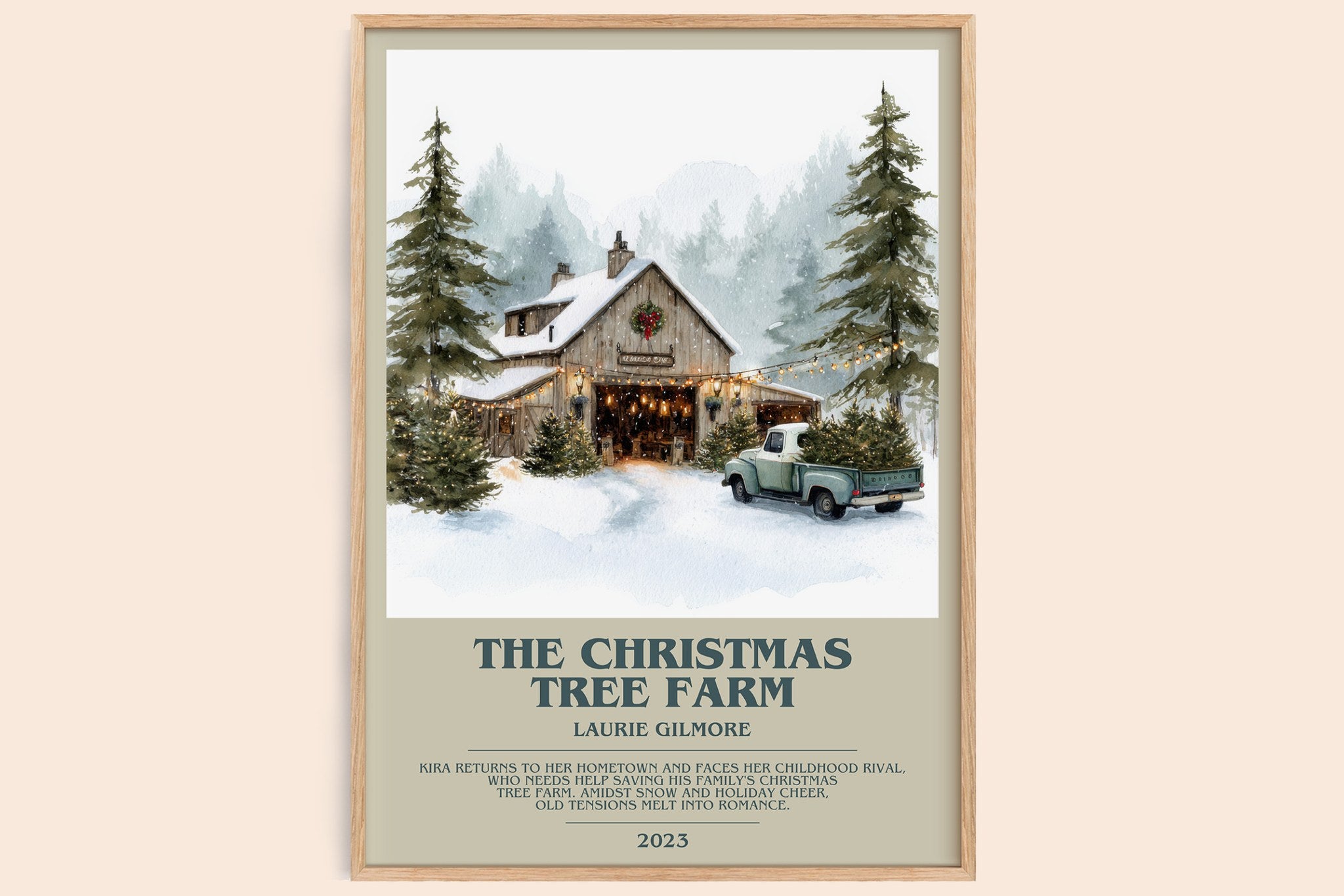 The Christmas Tree Farm Bookish Wall Art by Laurie Gilmore