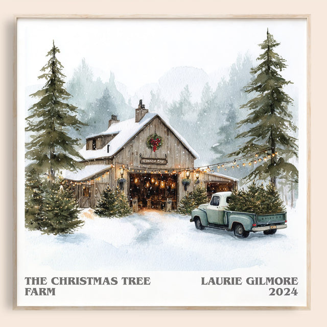 The Christmas Tree Farm Literary Art Print by Laurie Gilmore