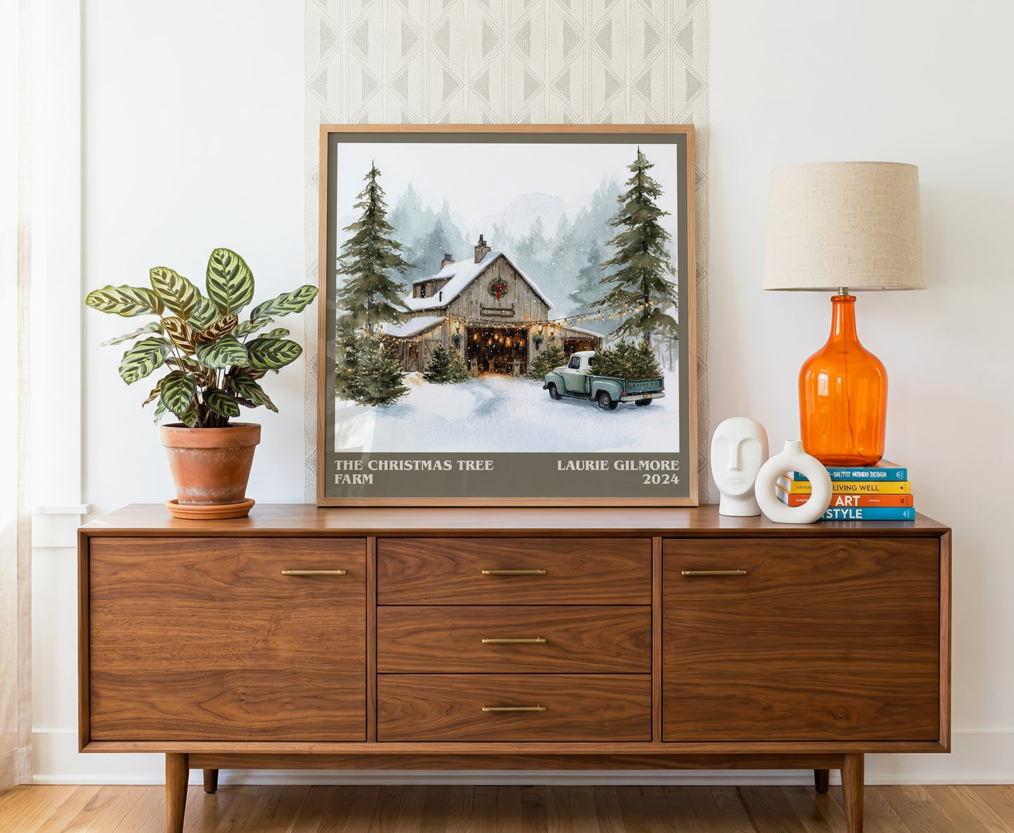The Christmas Tree Farm literary literary print detail – Laurie Gilmore book art
