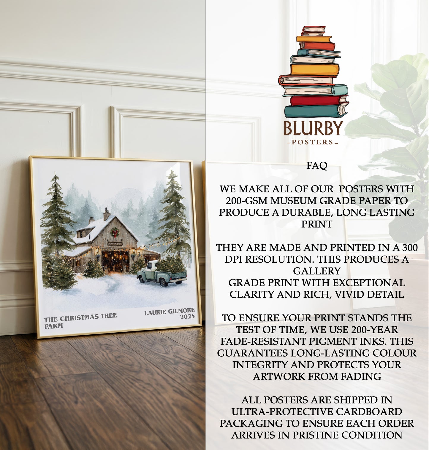 The Christmas Tree Farm Literary Art Print by Laurie Gilmore