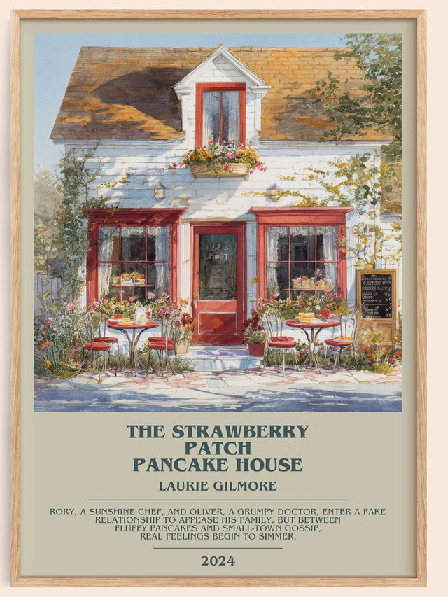 The Strawberry Patch Pancake House Bookish Wall Art by Laurie Gilmore
