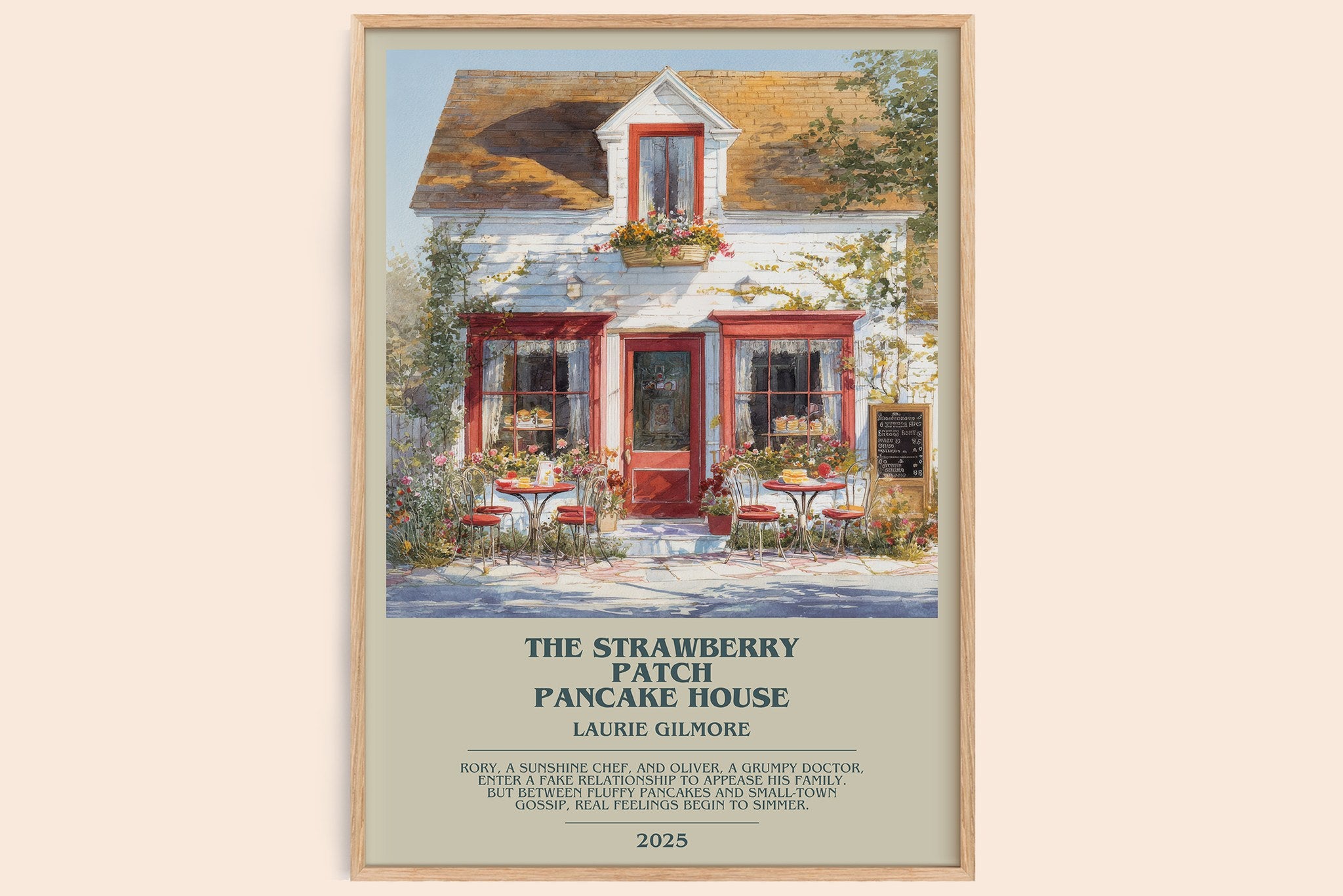 The Strawberry Patch Pancake House Bookish Wall Art by Laurie Gilmore