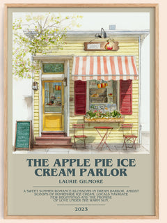 The Apple Pie Ice Cream Parlor Bookish Wall Art by Laurie Gilmore