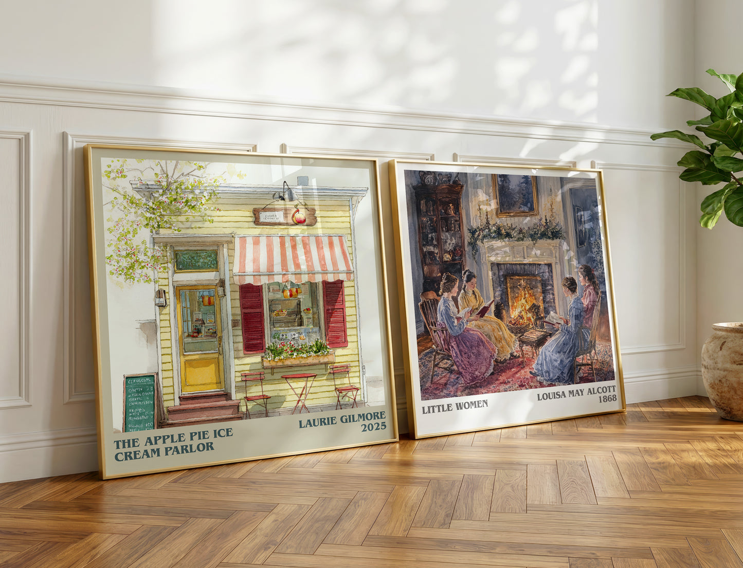 The Apple Pie Ice Cream Parlor book poster packaging – museum-quality print rolled in protective tube