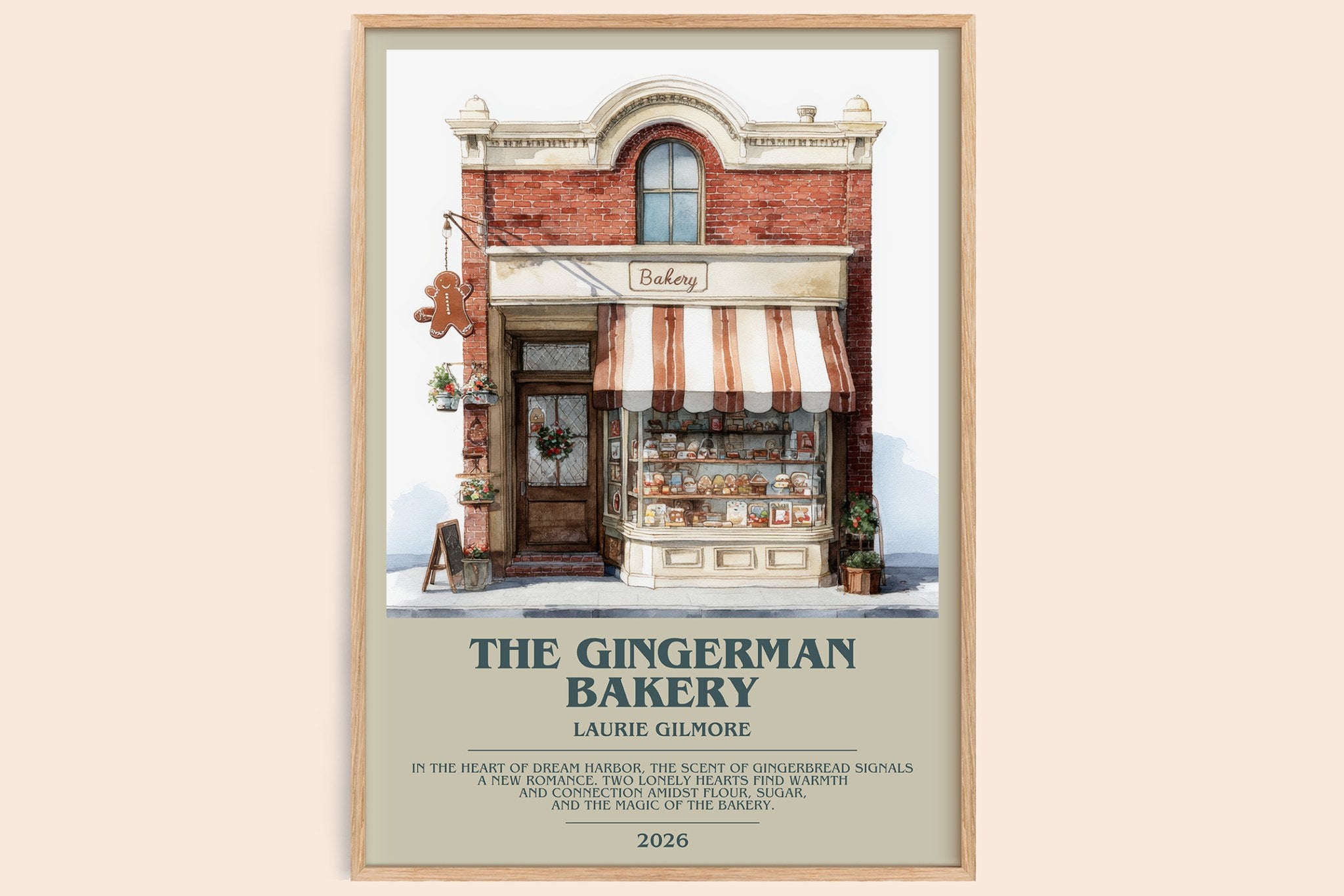 The Gingerman Bakery Bookish Wall Art by Laurie Gilmore