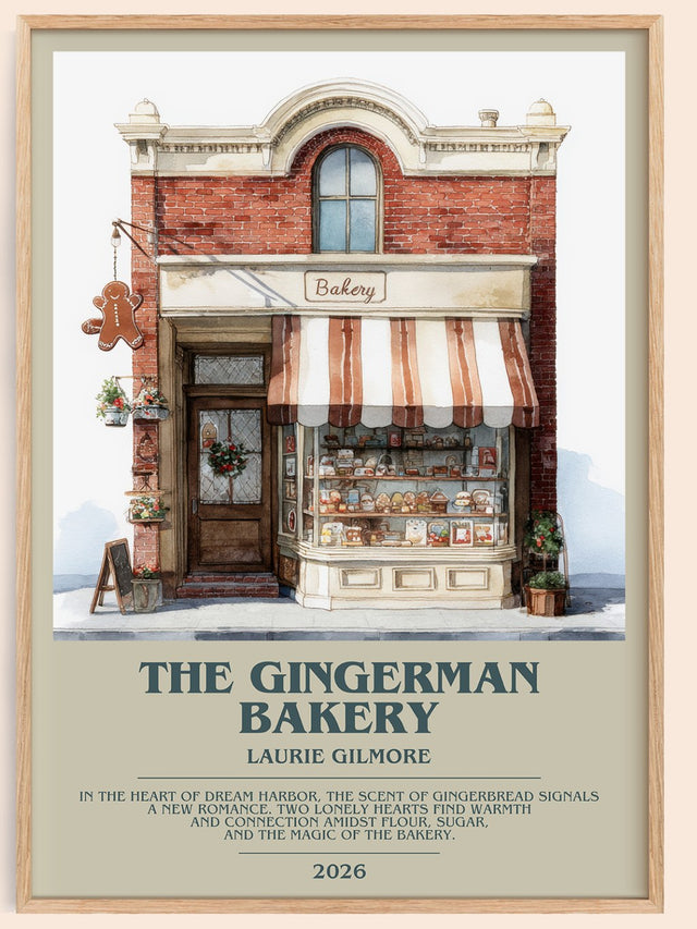 The Gingerman Bakery Bookish Wall Art by Laurie Gilmore