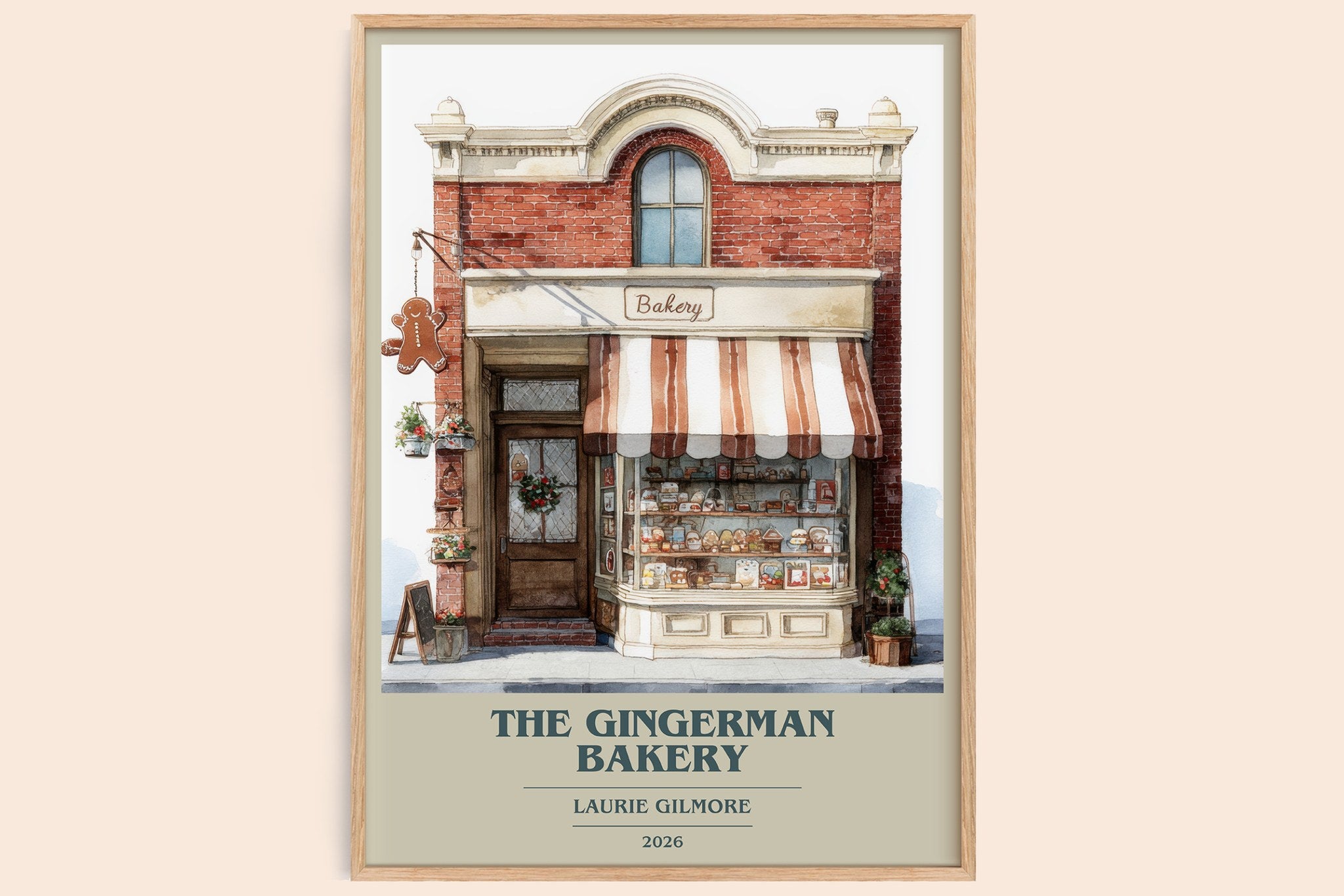 The Gingerman Bakery Book Cover Poster by Laurie Gilmore