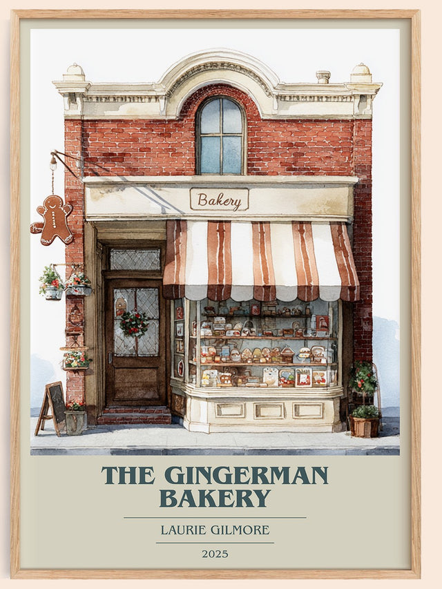 The Gingerman Bakery Book Cover Poster by Laurie Gilmore