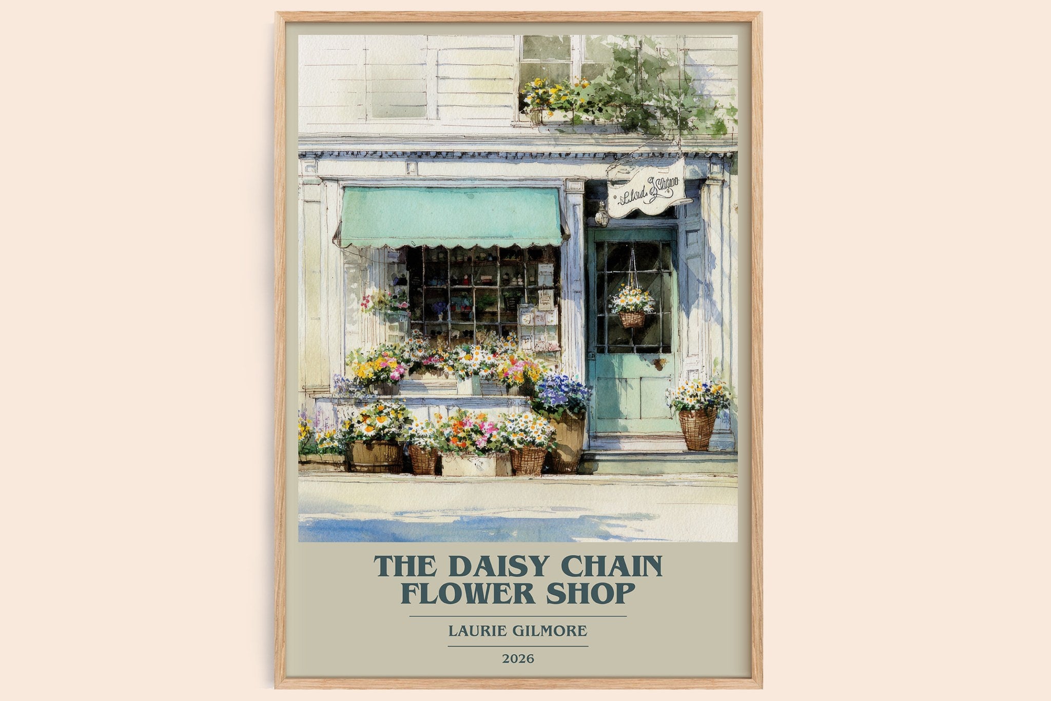 The Daisy Chain Flower Shop Book Cover Poster by Laurie Gilmore