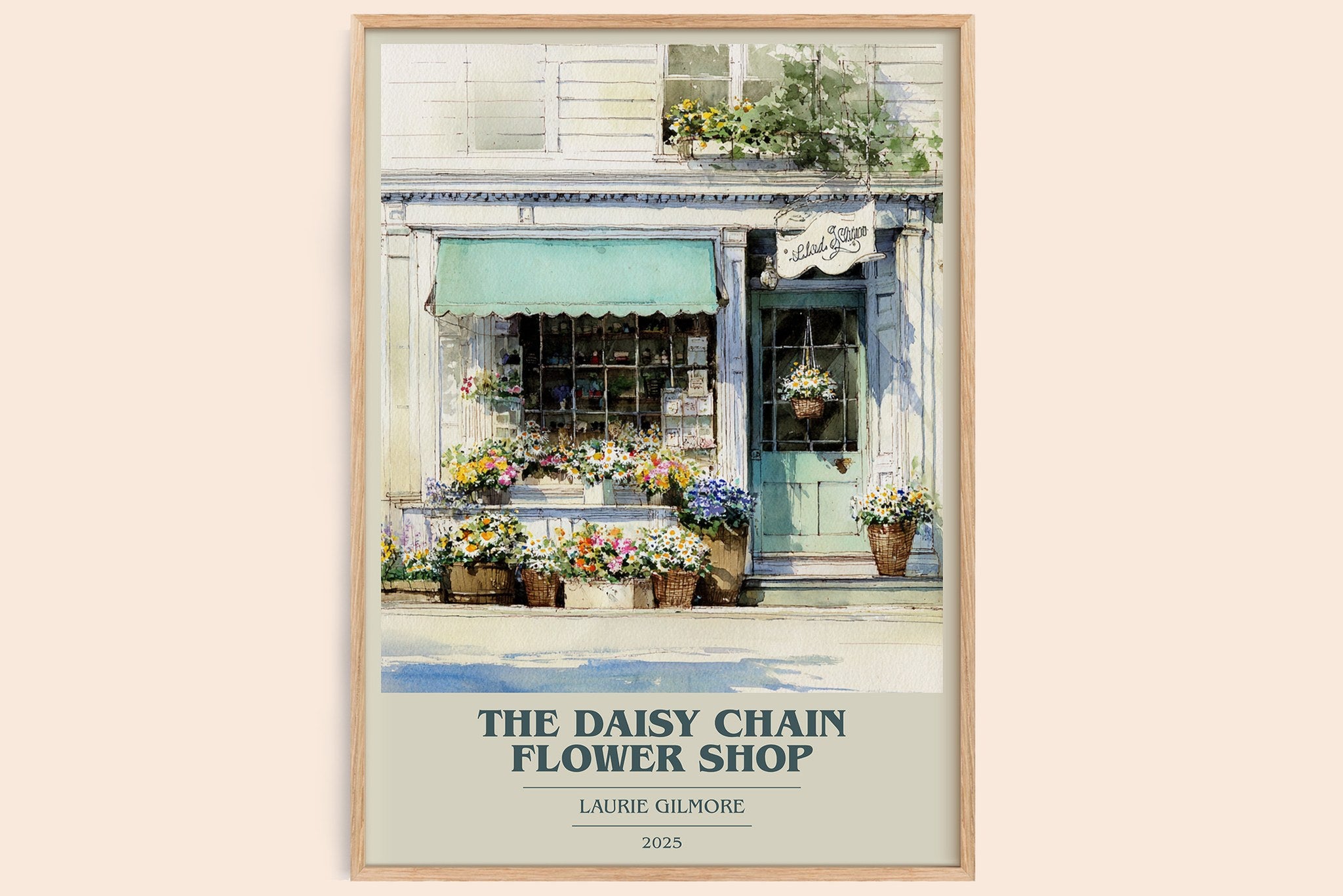 The Daisy Chain Flower Shop Book Cover Poster by Laurie Gilmore