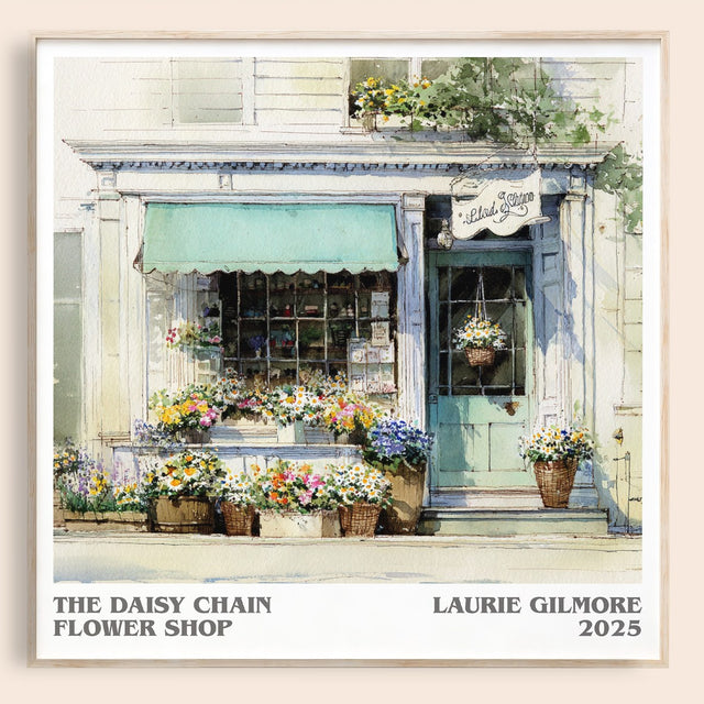 The Daisy Chain Flower Shop Literary Art Print by Laurie Gilmore
