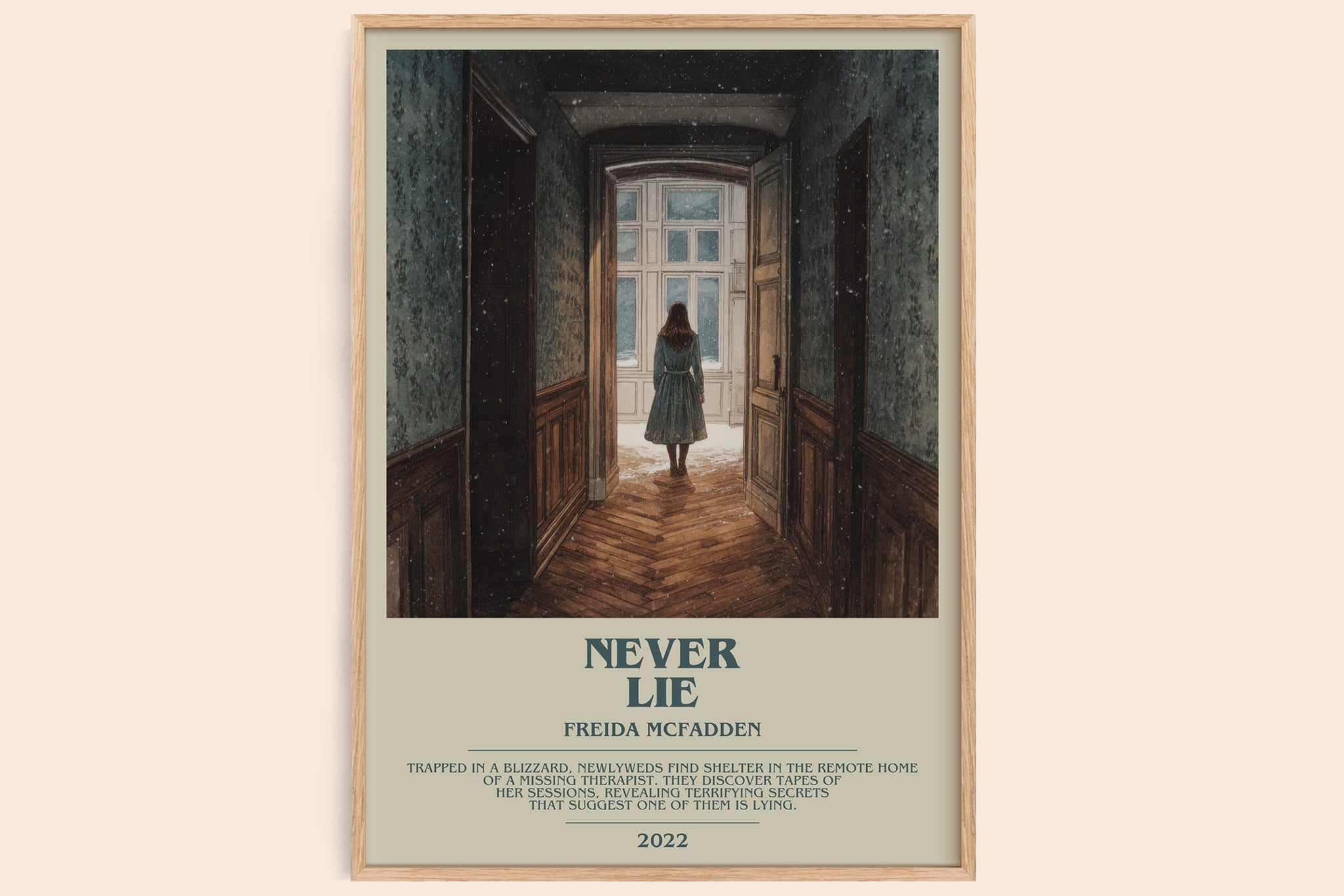 Never Lie Bookish Wall Art by Freida McFadden