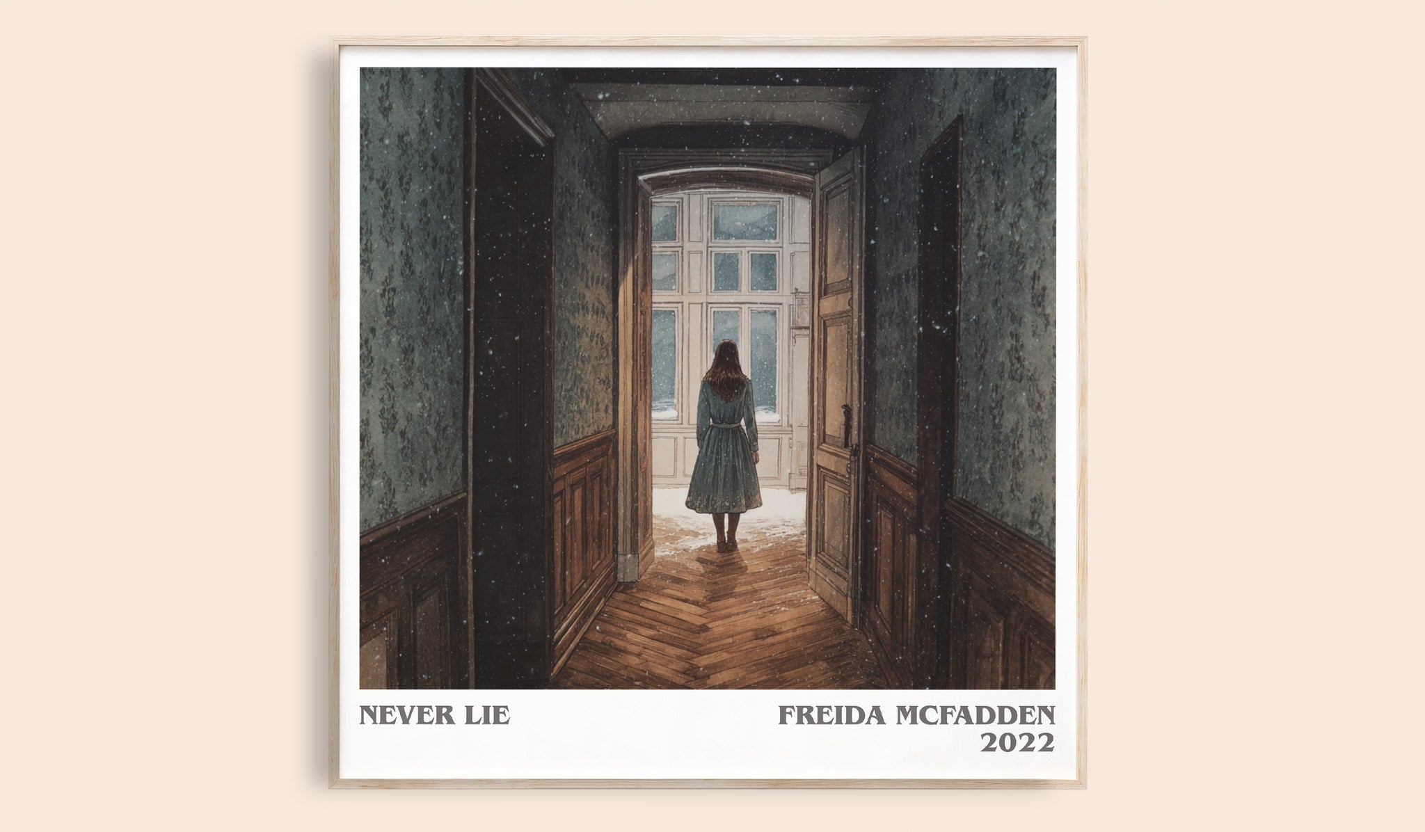 Never Lie Literary Art Print by Freida McFadden