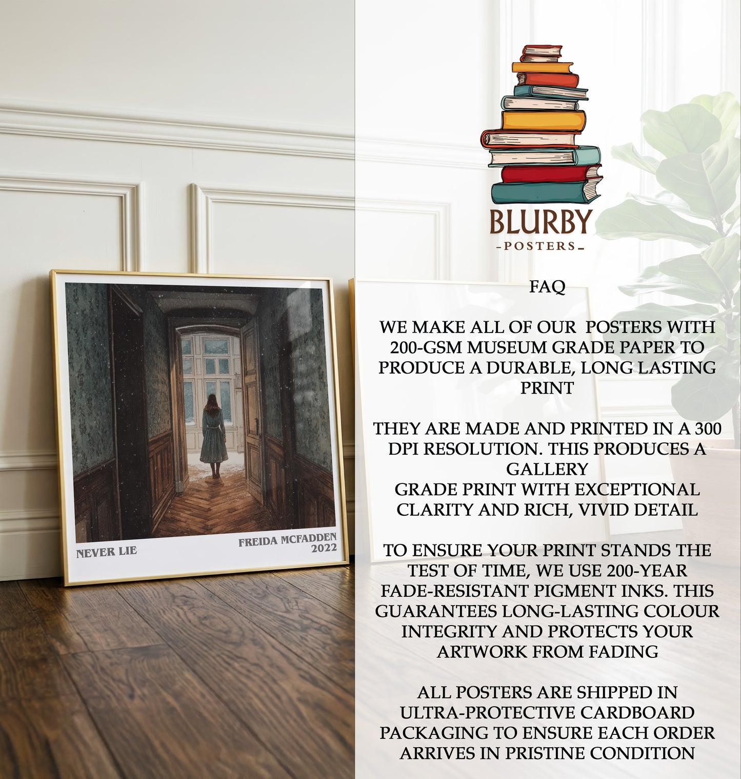 Never Lie Literary Art Print by Freida McFadden