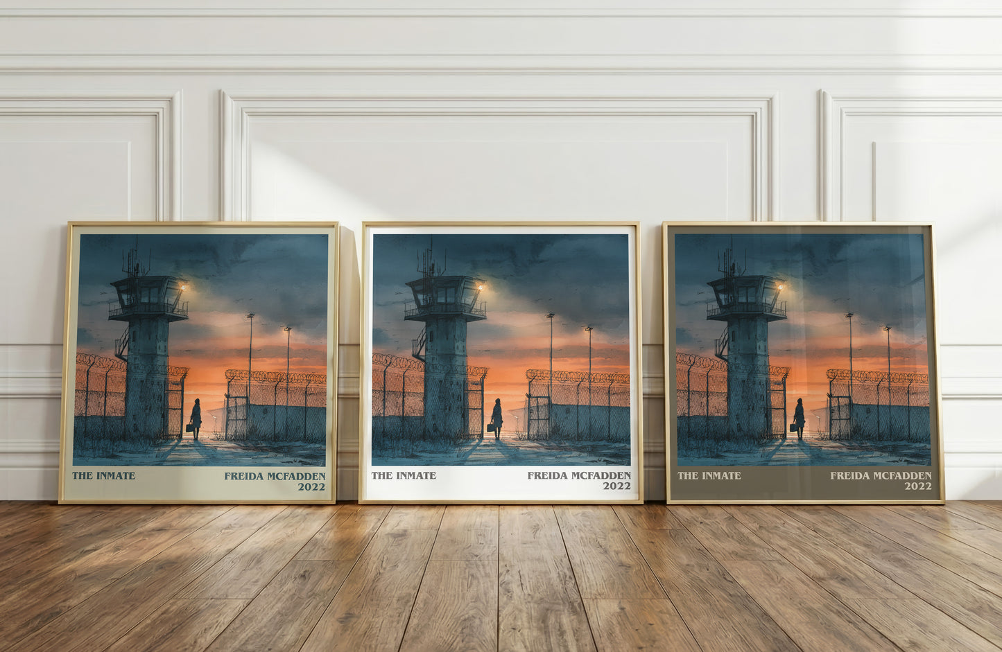 The Inmate literary print framed by window – literary home decor