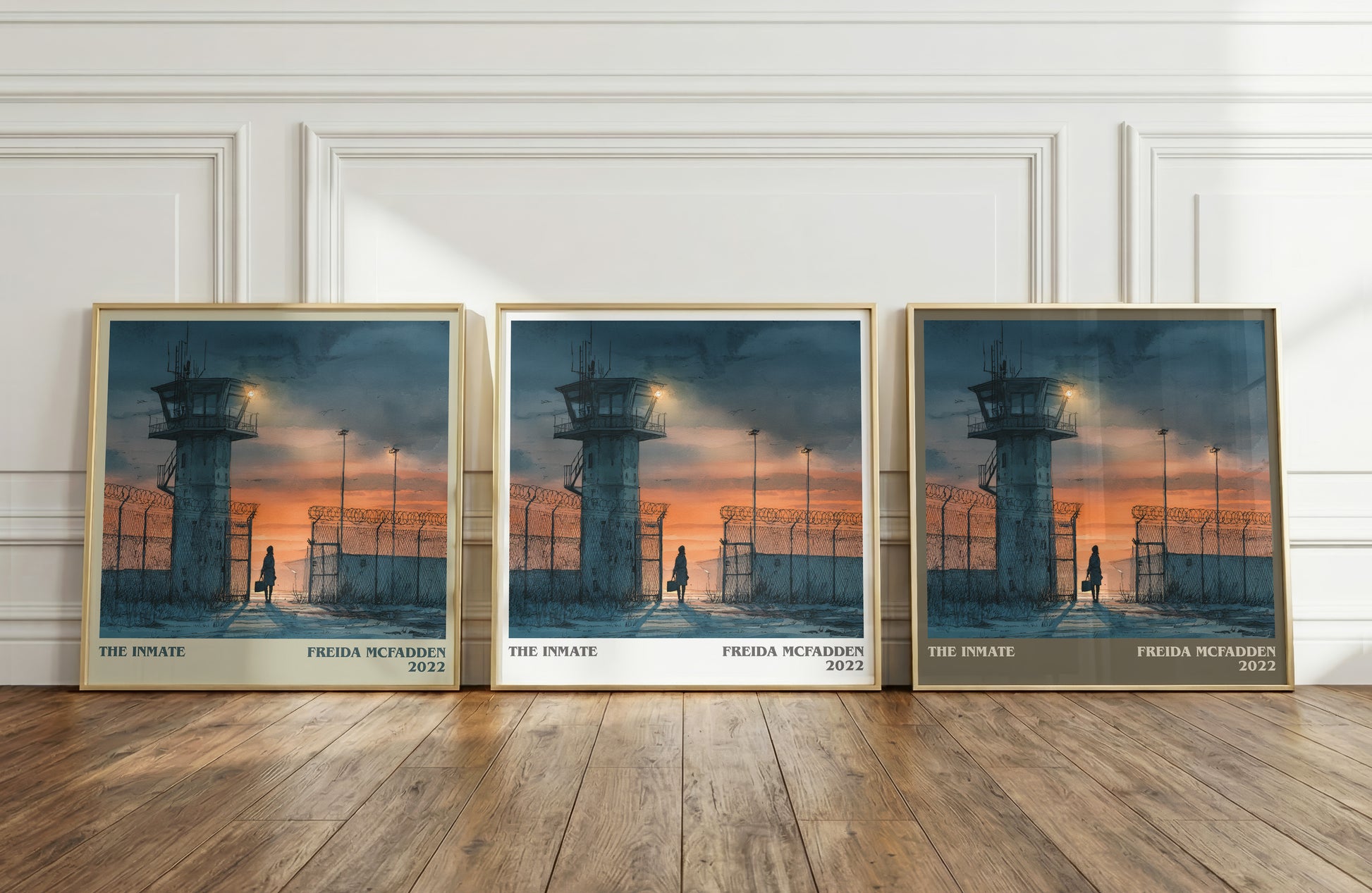 The Inmate literary print framed by window – literary home decor