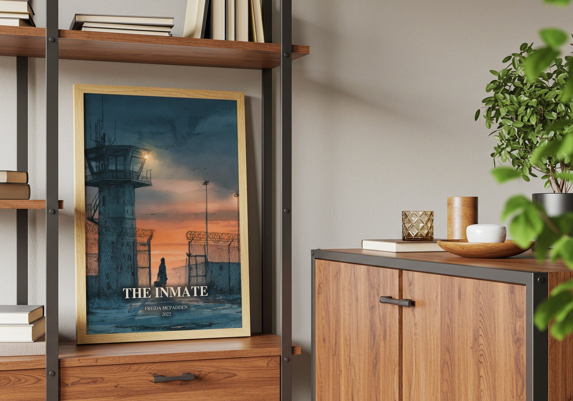 The Inmate book watercolour illustration paper finish options – matte satin gloss