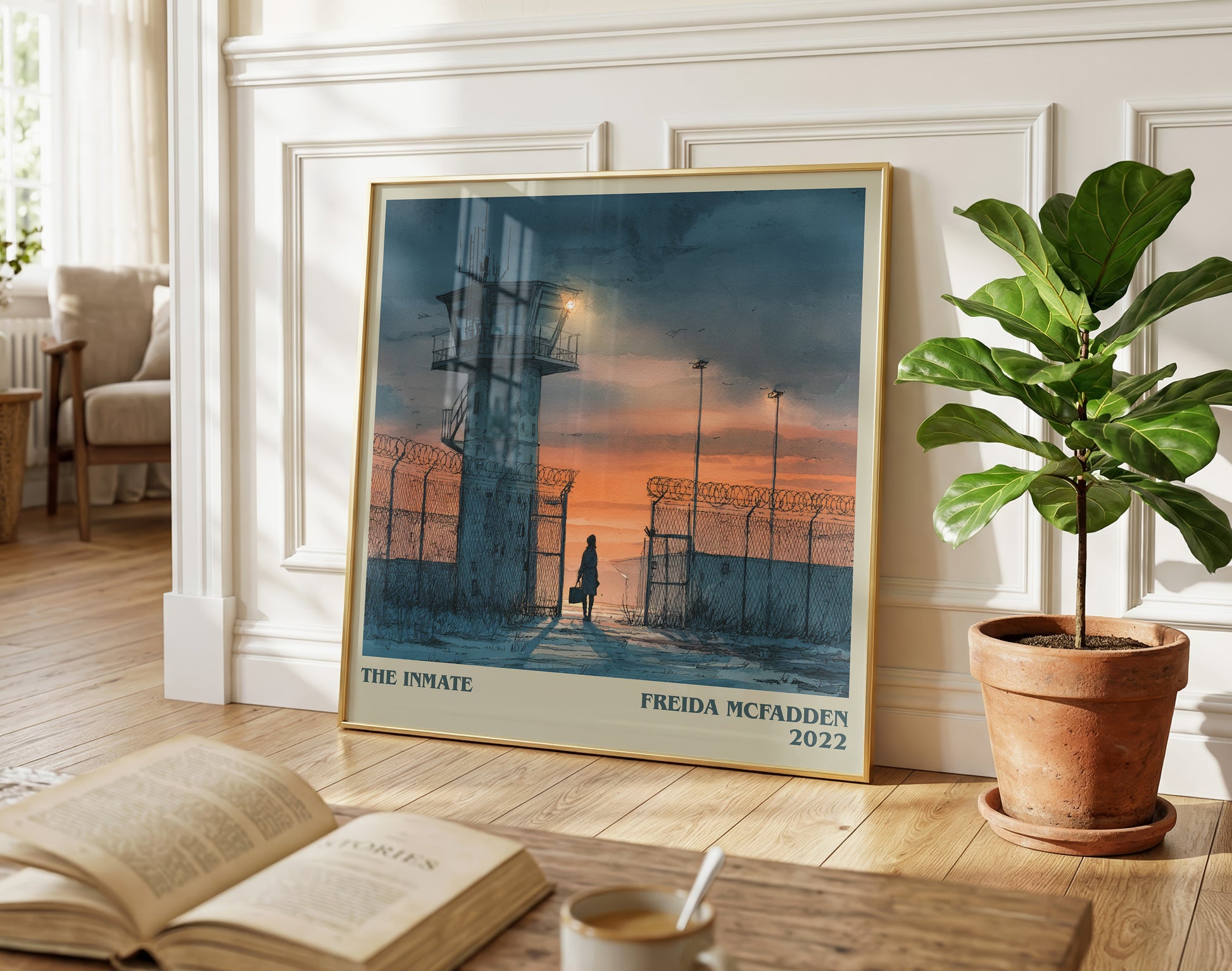 The Inmate literary poster paired in gallery wall – literary art prints