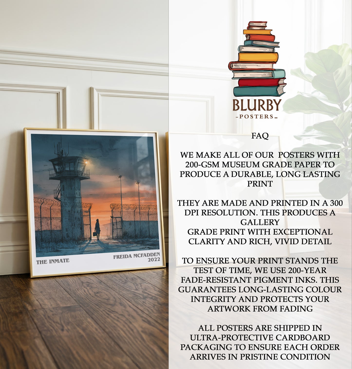 The Inmate Literary Art Print by Freida McFadden