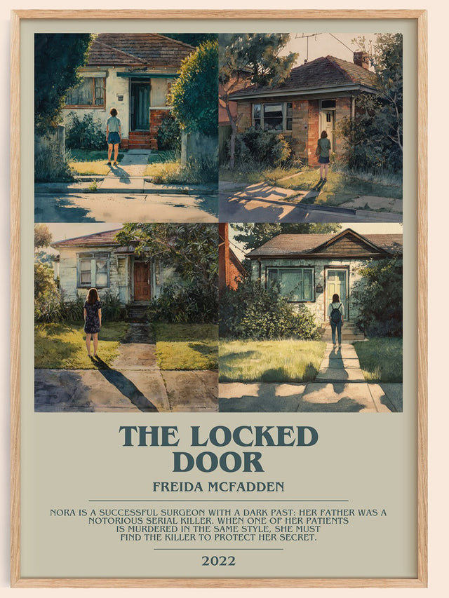 The Locked Door Bookish Wall Art by Freida McFadden