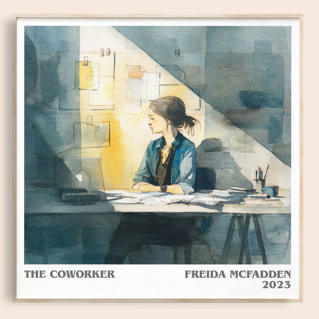 The Coworker Literary Art Print by Freida McFadden