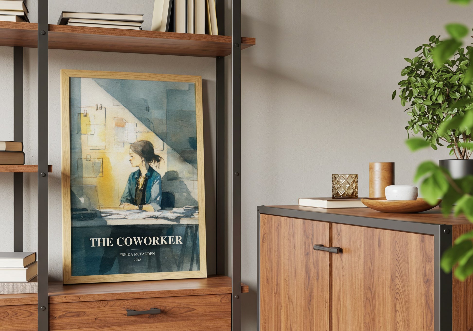 The Coworker book watercolour illustration paper finish options – matte satin gloss
