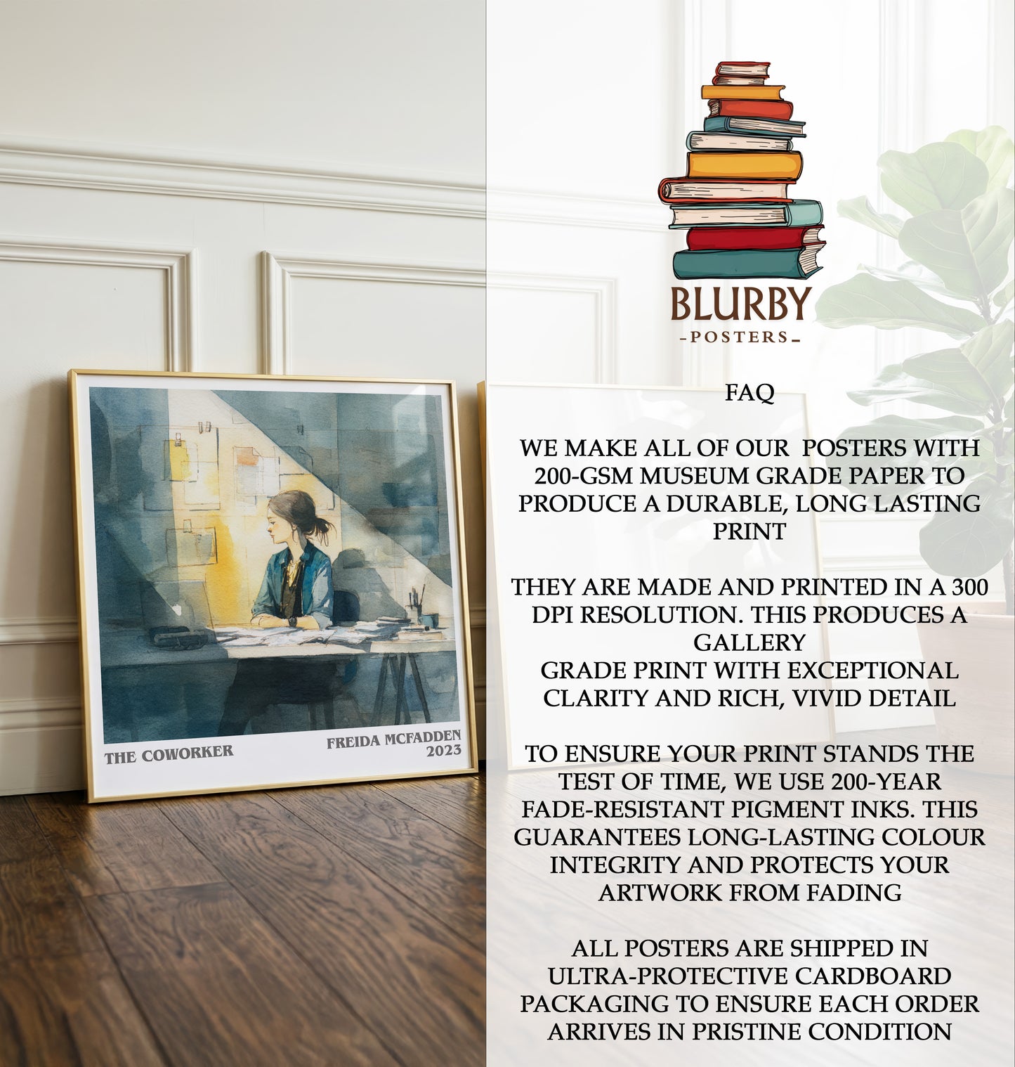 The Coworker Literary Art Print by Freida McFadden