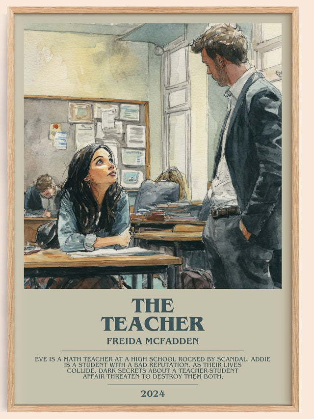 The Teacher Bookish Wall Art by Freida McFadden