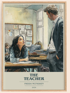 The Teacher Book Cover Poster by Freida McFadden
