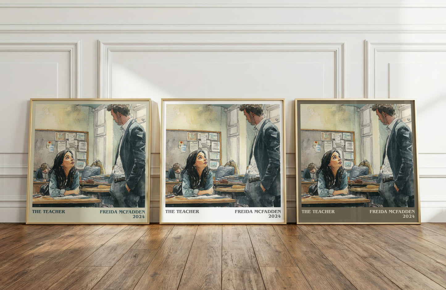 The Teacher literary print framed by window – literary home decor