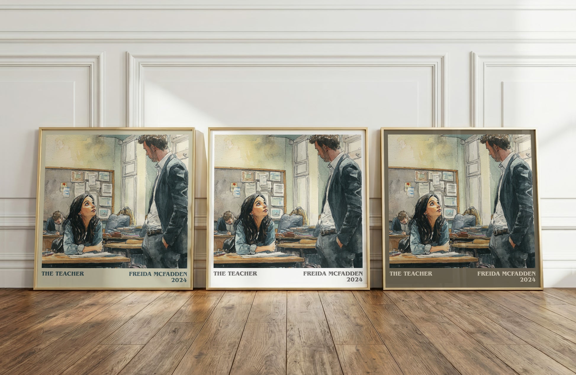 The Teacher literary print framed by window – literary home decor