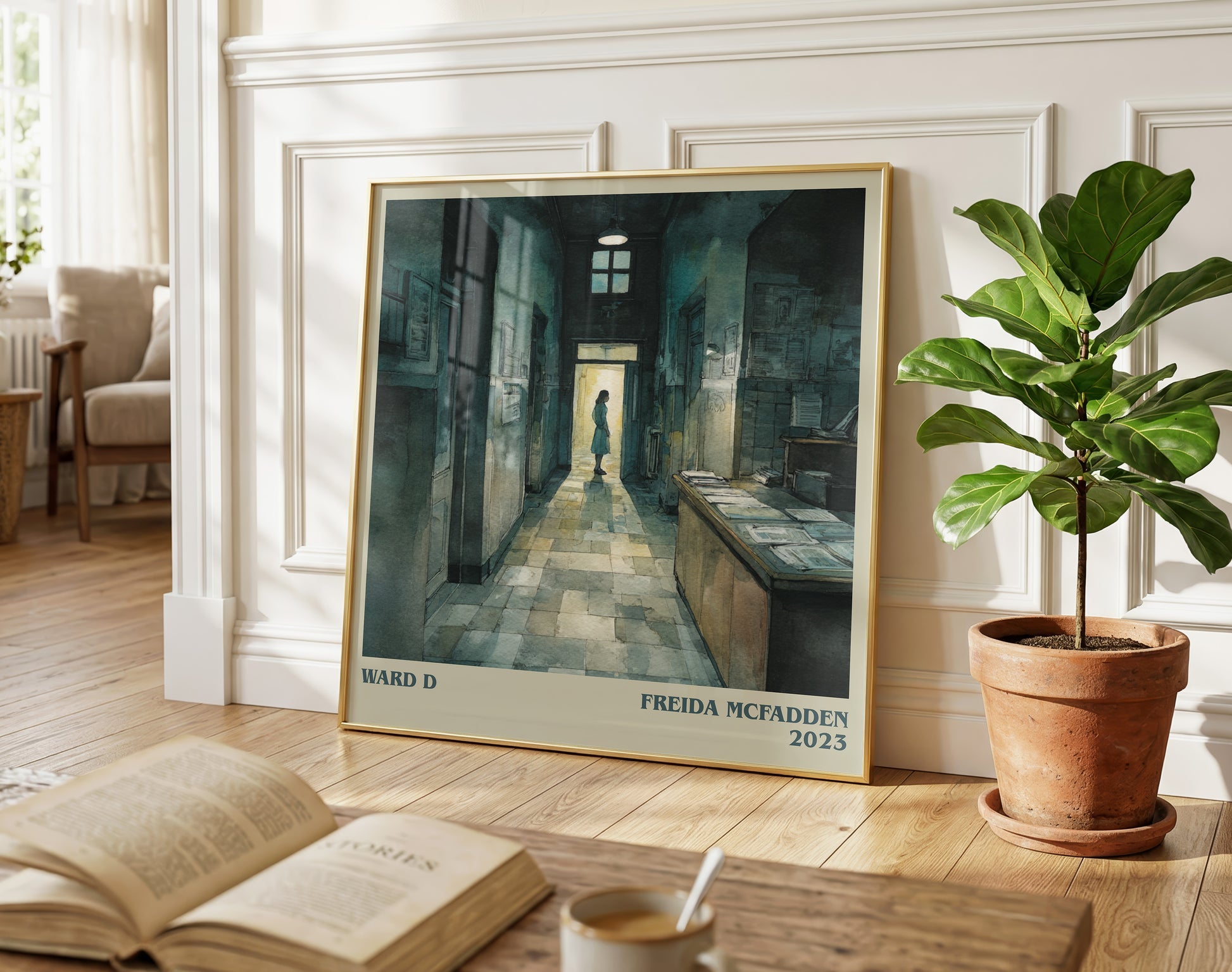 Ward D literary poster paired in gallery wall – literary art prints