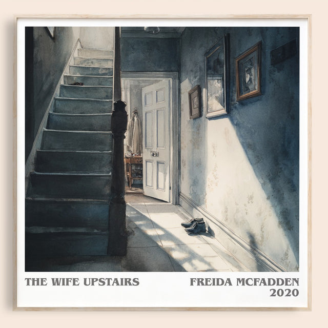The Wife Upstairs Literary Art Print by Freida Mcfadden