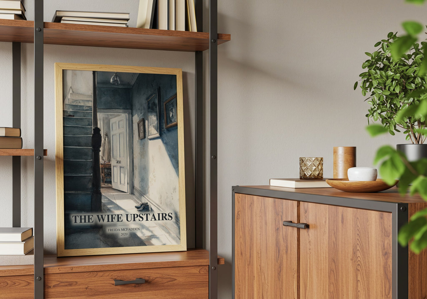 The Wife Upstairs book watercolour illustration paper finish options – matte satin gloss