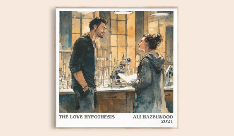 The Love Hypothesis Literary Art Print by Ali Hazelwood (Square style)