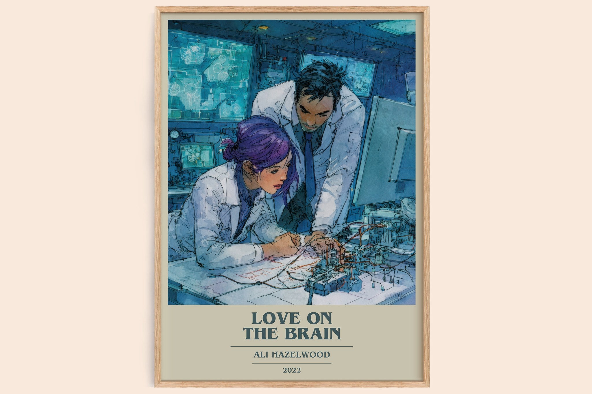 Love on the Brain Book Cover Poster by Ali Hazelwood