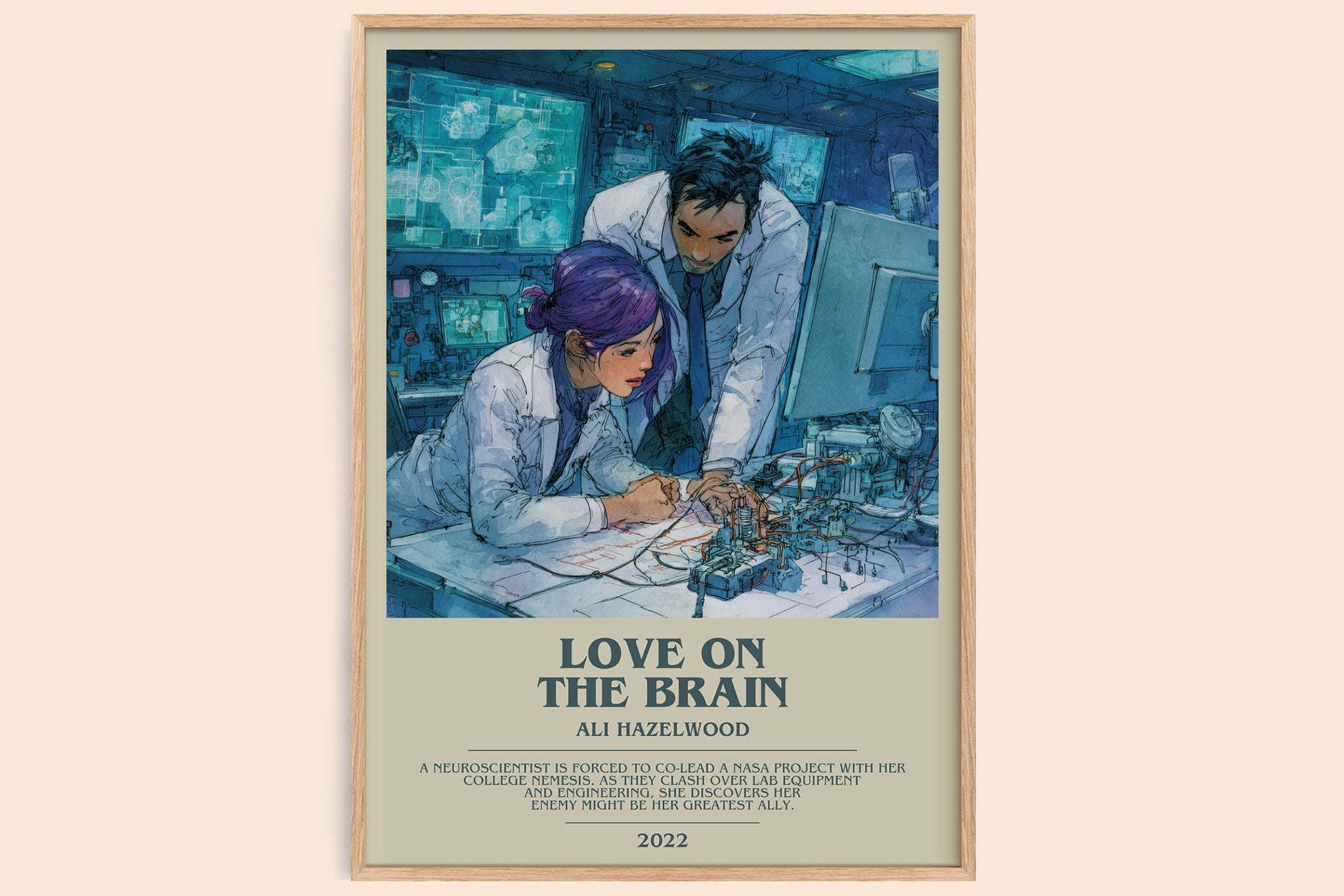 Love on the Brain Bookish Wall Art by Ali Hazelwood