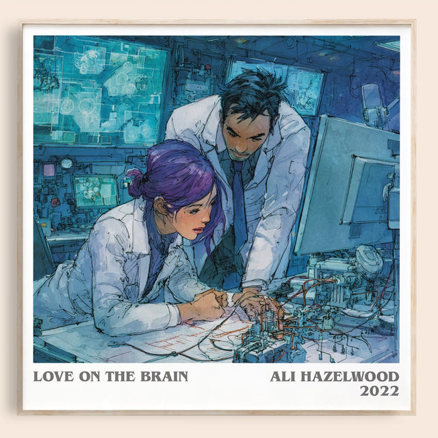 Love on the Brain Literary Art Print by Ali Hazelwood